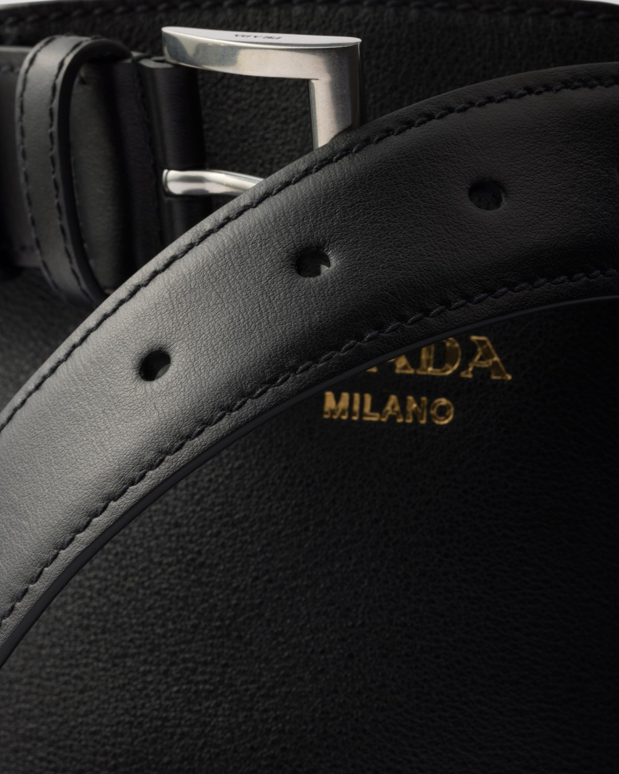 Prada Buckle leather bucket bag with belt - Image 2